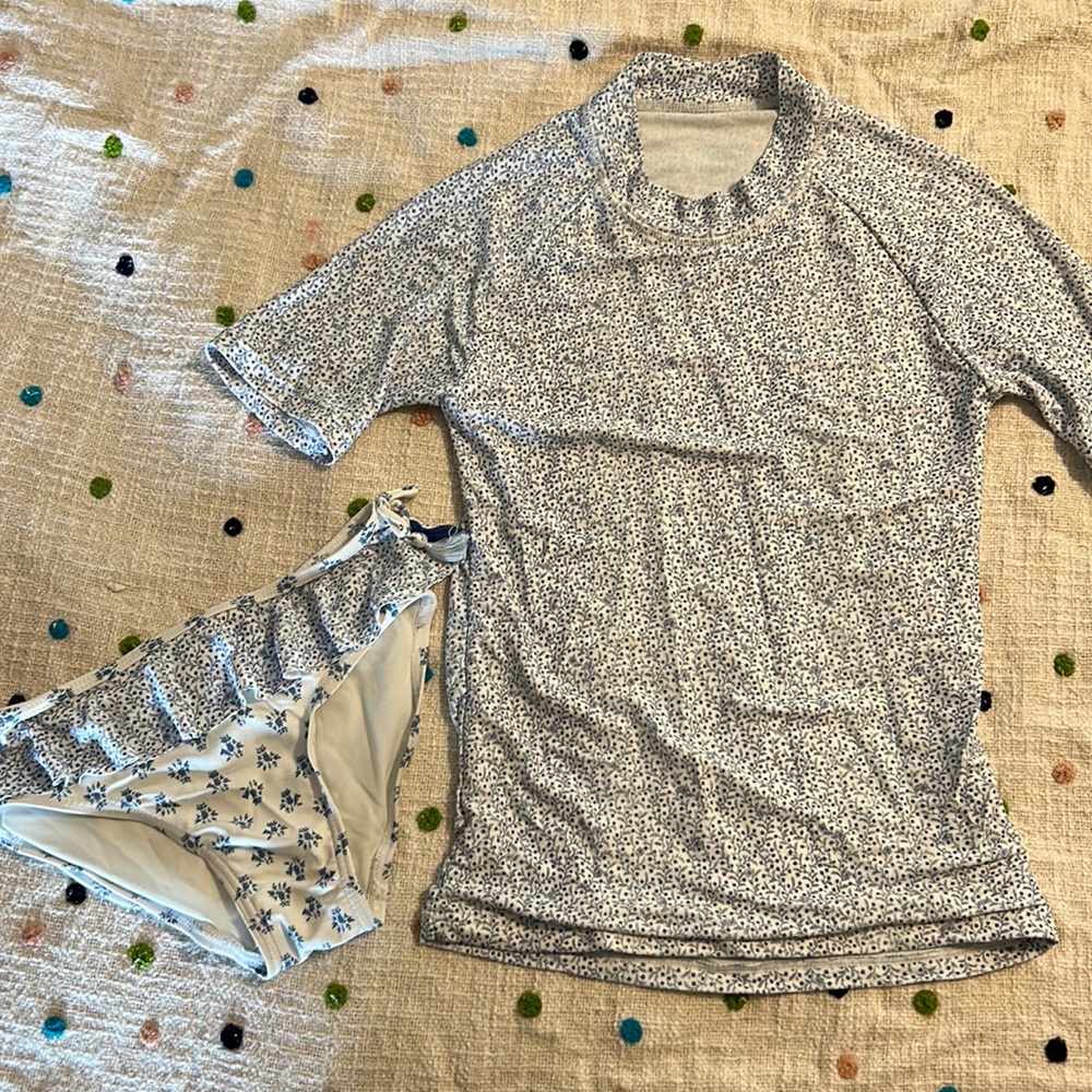 Rash guard top kids swimwear